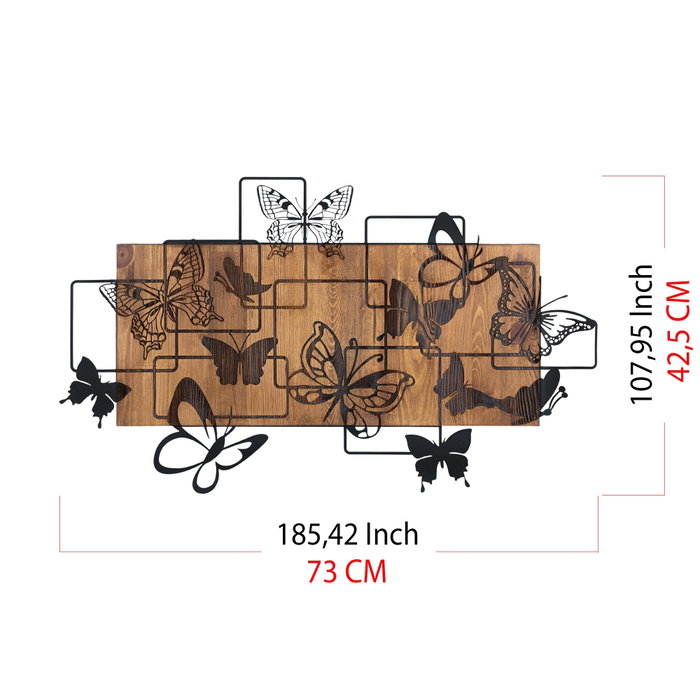 Wallity Legendary Accesorio decorativo de pared Negro y Nogal